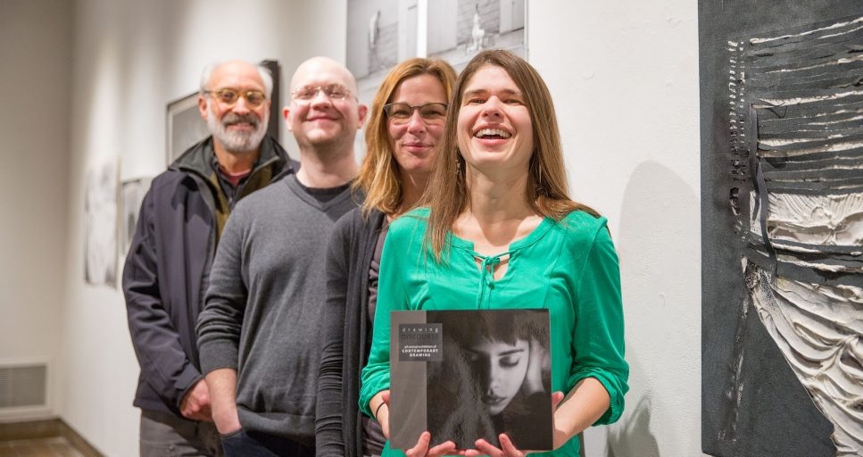 A group of people posing