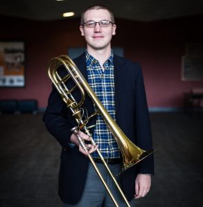 Fletcher Peacock with bass trombone