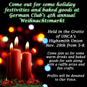 Poster displays holiday candles