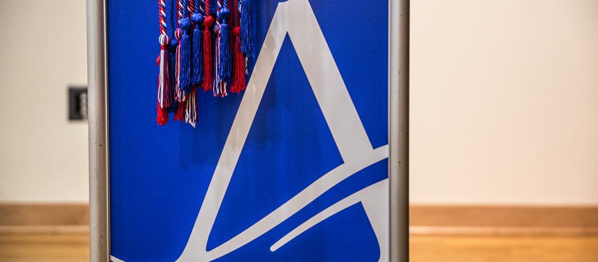 Veterans' cords hanging up