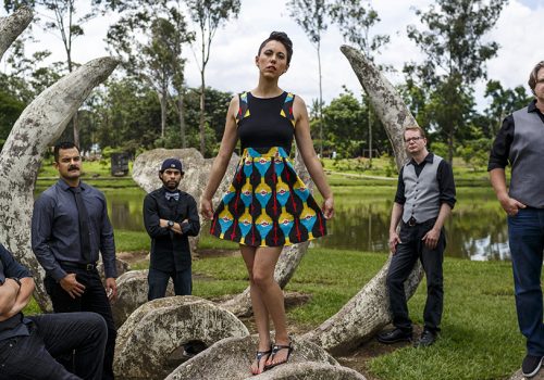 Gina Chavez with her group
