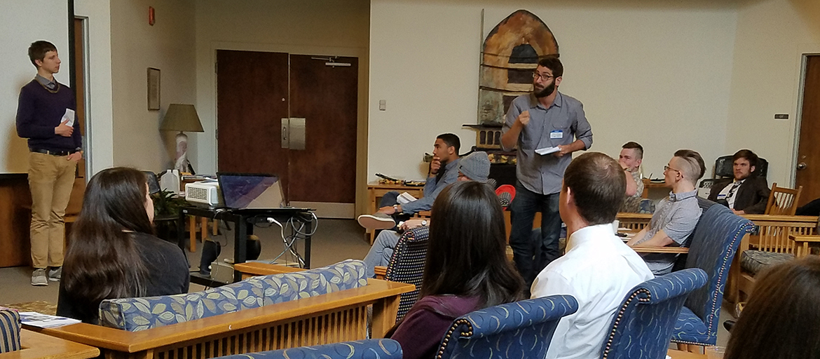 Students at the philosophy conference