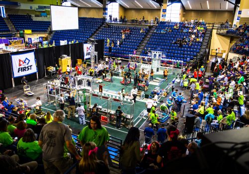 The Sherill Center during the Robotics state championship