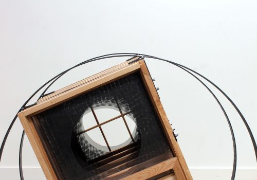 Partial view of sculpture by Jeb Hedgecock