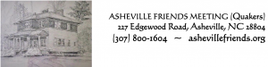 Asheville Friends Meeting has a drawing of its building plus contact information