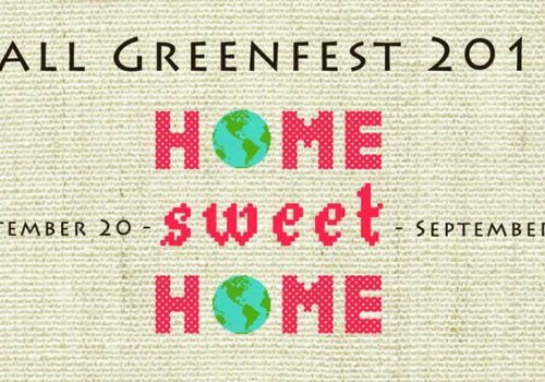 Poster for greenfest has dates and