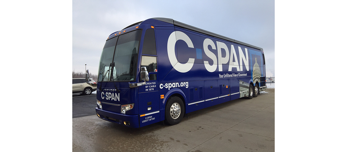 C-SPANbus-web C-SPAN's branded bus