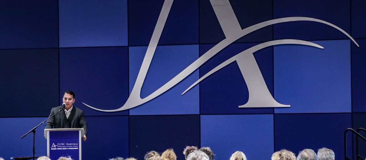 Chief Richard Sneed of the Eastern Band of Cherokee Indians