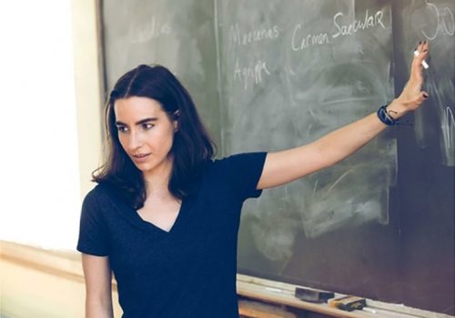 Elizabeth Barnes in the classroom