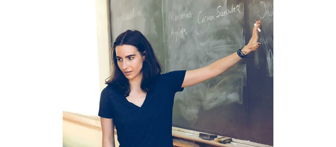 Elizabeth Barnes in the classroom