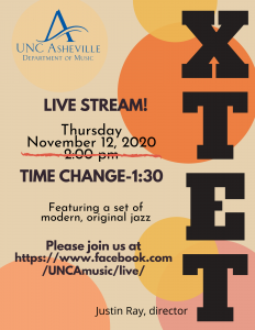 poster indicates time change from 2 p.m. to 1:30 p.m.