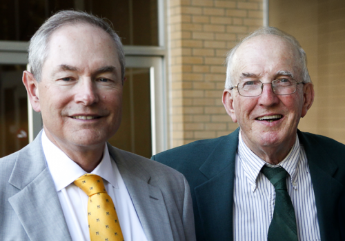 Two old white men in suits