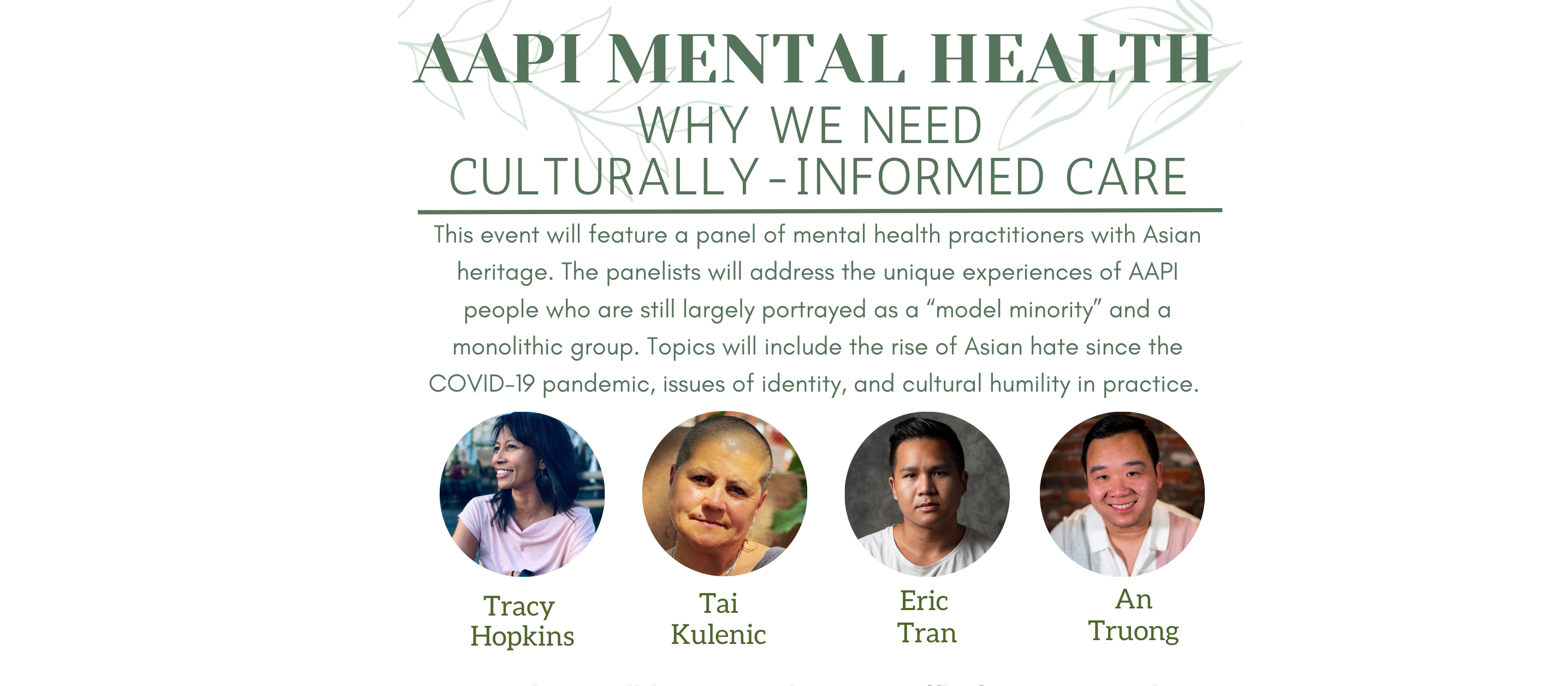 AAPI-mental-health-panel A panel of mental health professionals with Asian heritage