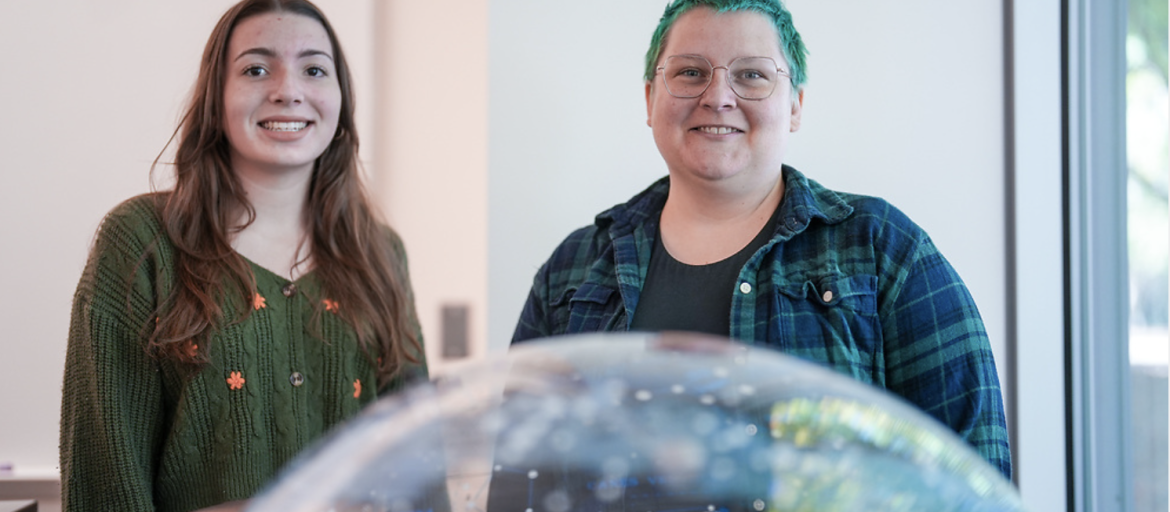 Abigail Grulick and her faculty mentor Christene Lynch