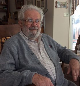 Walter Ziffer in his Weaverville home. Photo courtesy of UNC Asheville.