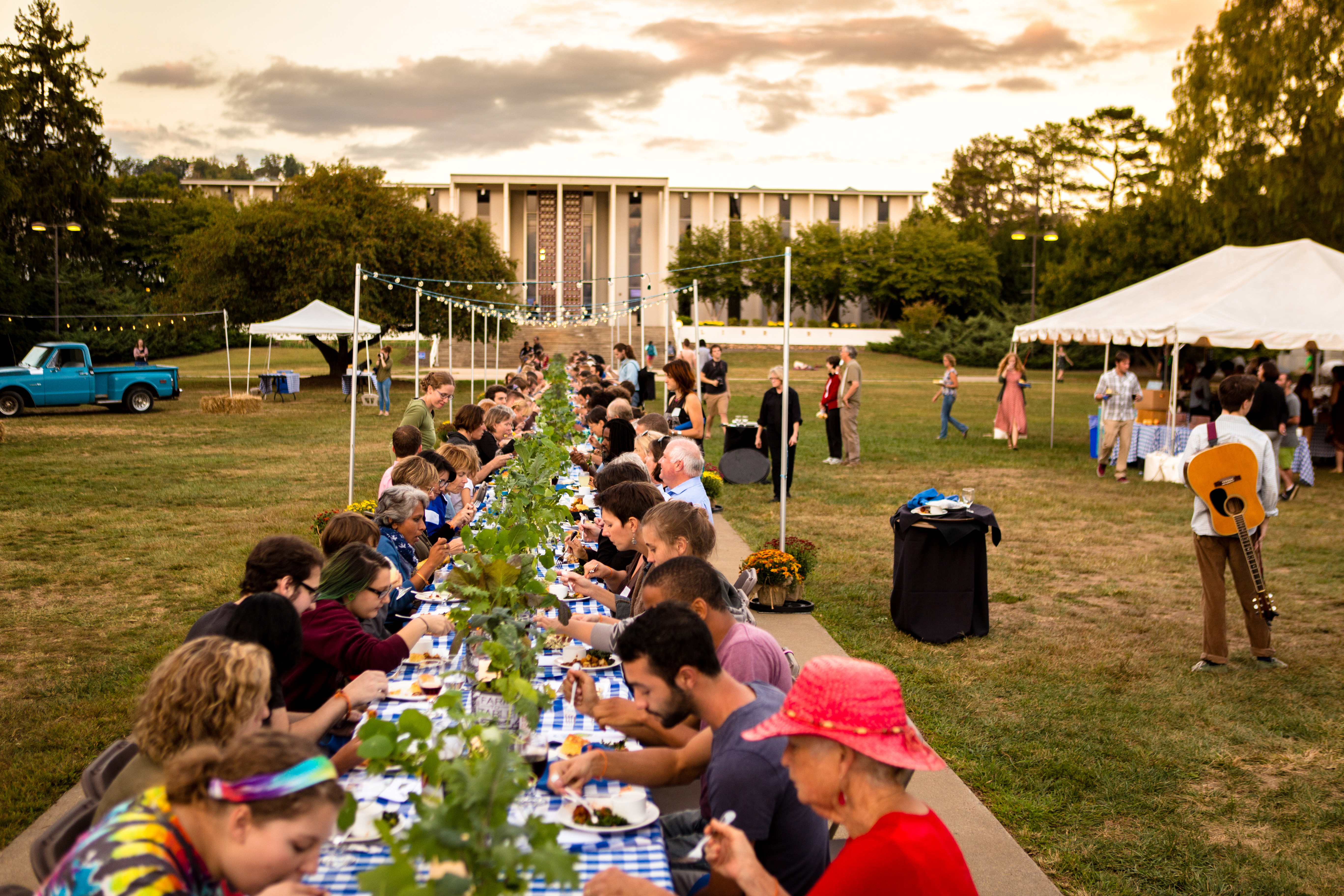 Farm to Table dinner on the Quad