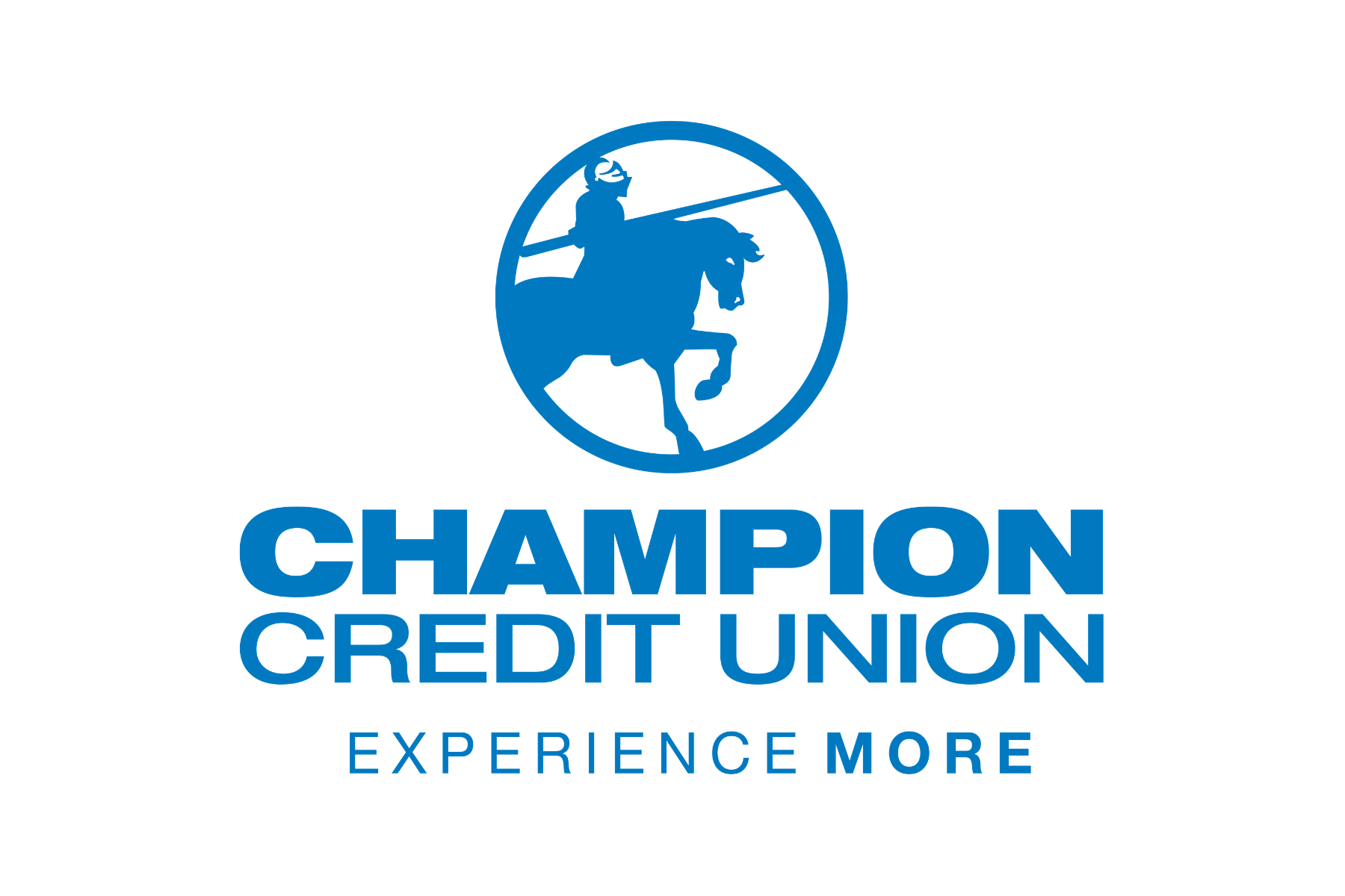 Logo: Champion Credit Union. Slogan: Experience More.