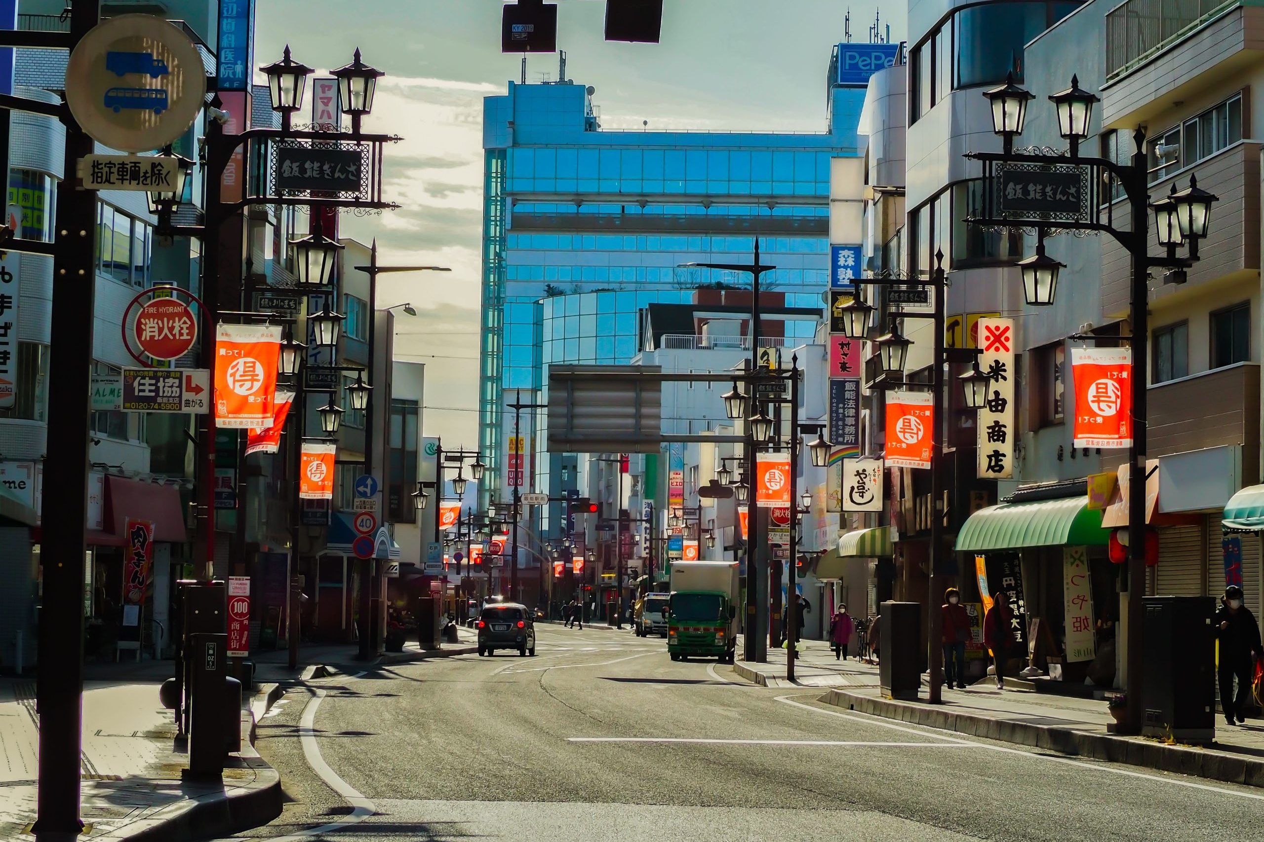The streets of Saitama University in Tokyo Japan