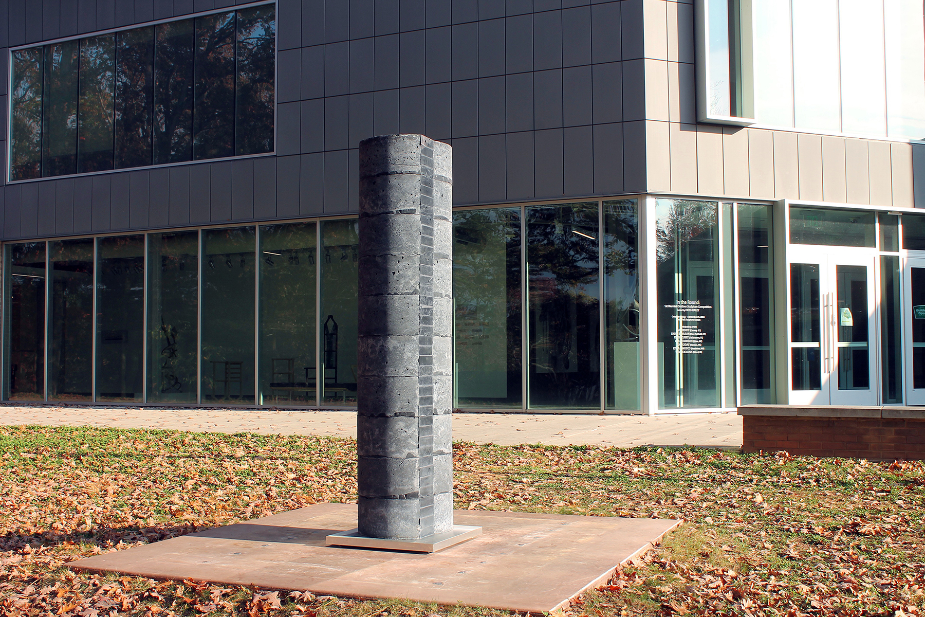 Lydia Jenkins Musco sculpture on the UNC Asheville campus.